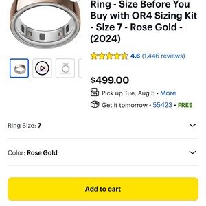 Rose Gold Ring - Size 7